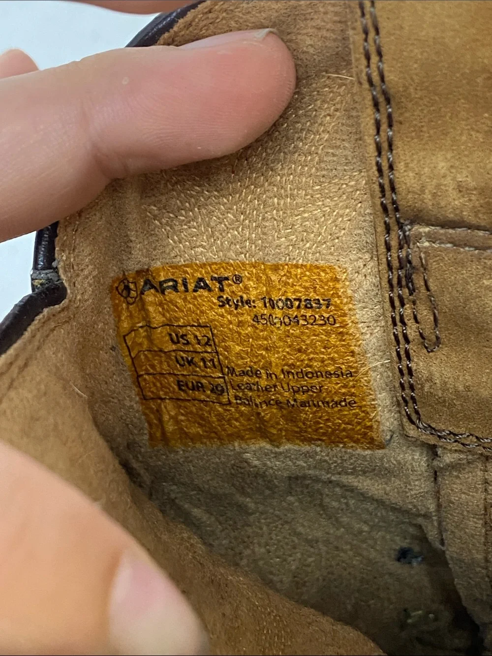 Ariat Tan/Brown Men's Western Work Boots